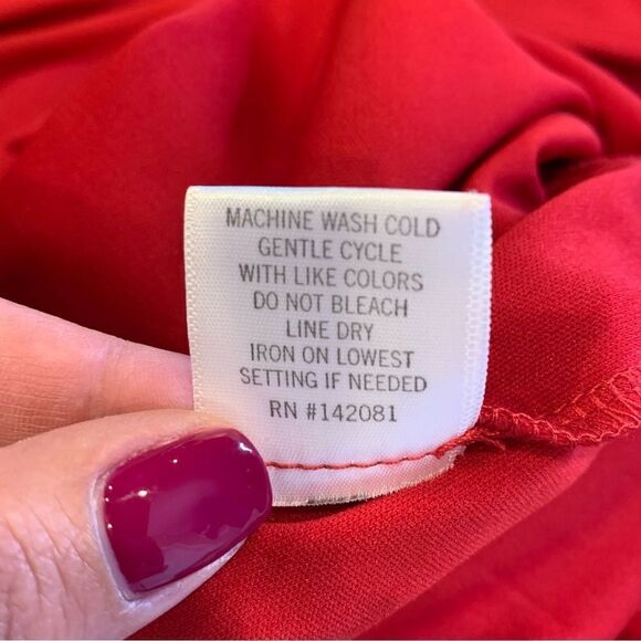 Francesca’s Miami Red Wide Leg Jumpsuit Size Medium - Picture 9 of 12